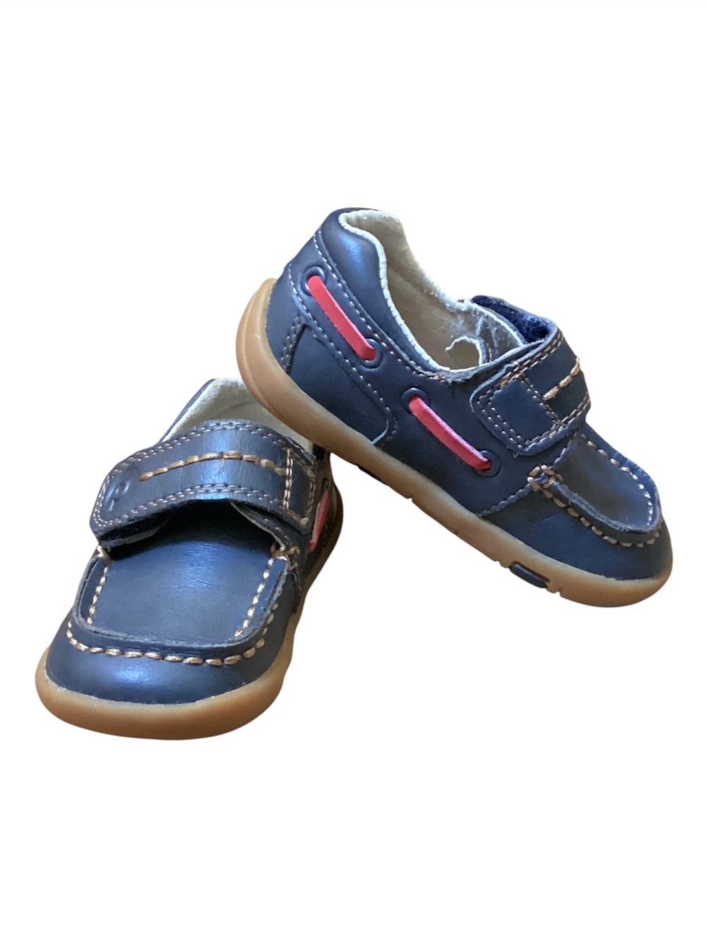 Pediped Grip N Go Norm Navy Boat Shoes